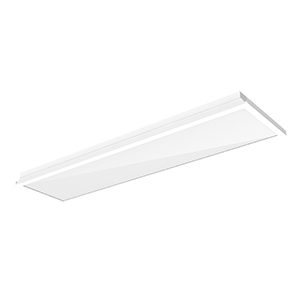 Светодиодный светильник VARTON тип кромки V-Clip 1200х300 35 Вт 4000 K IP40 RAL9010 с равномерной засветкой с рассеивателем опал в комплекте аварийный автономный постоянного действия 1 час